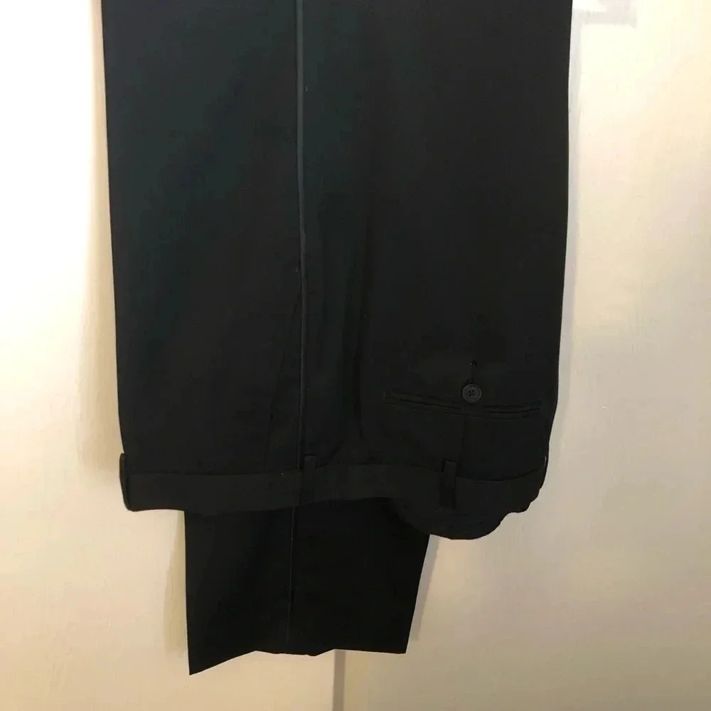 Tuxedo 🤵‍♂️ Black with burgundy lining. Stylish British M&S,